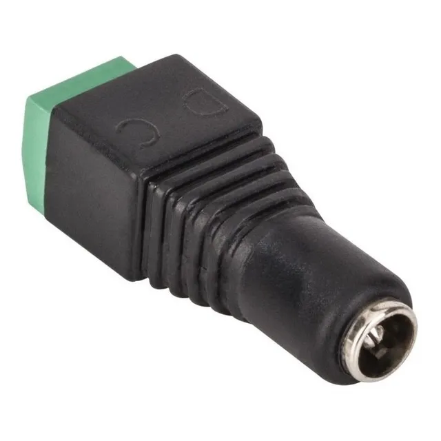 Adaptador Jack Invertido 2.1 Mm A 2 Terminales C/tornillo