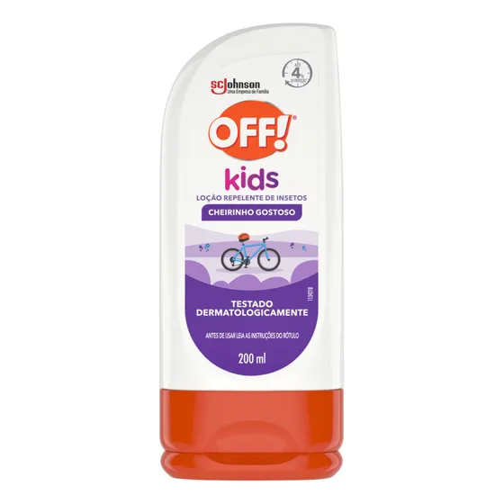 Repelente Infantil OFF! Kids Proteção Contra Mosquito por até 4h Loção 200ml