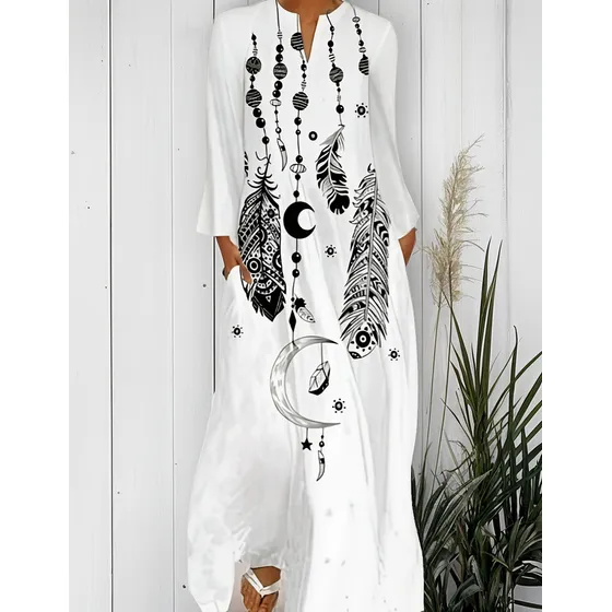 Vestido Rocco Italy Aes-902 Bohemian Plus Size S Al 5xl