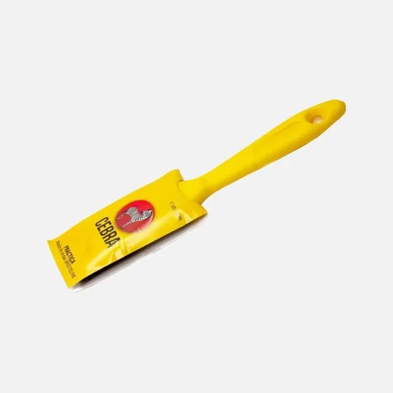 Pack De 2 Brochas 1 Pulgada Mango Amarillo Cebra