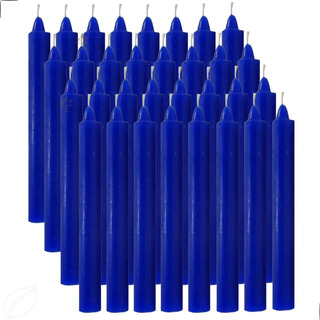 Kit Vela Palito Azul Colorida 1kg Quilo 32 Unidades Kit Vela Palito Azul Colorida 1kg Quilo 32 Unidades