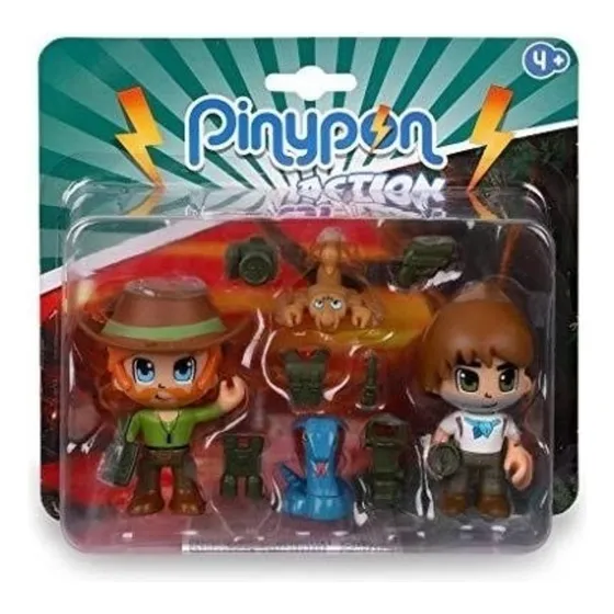 Figura De Accion Pinypon Action Explorador Y Animales Salvaj