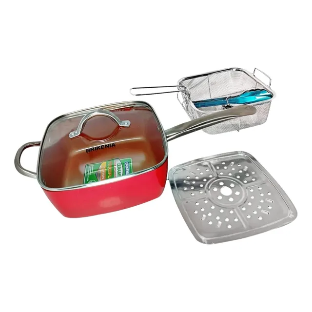 Sartén Cuadrada 28 Cm Multichef Cobre Antiadherente