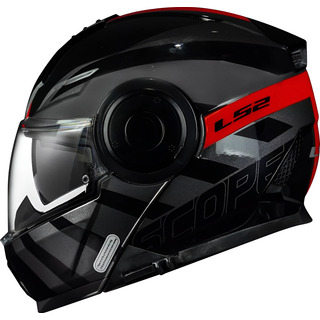 Casco Moto Abatible Ls2 Scope Ii Hamr Ngo/roj Ece 2206 Casco Moto Abatible Ls2 Scope Ii Hamr Ngo/roj Ece 2206