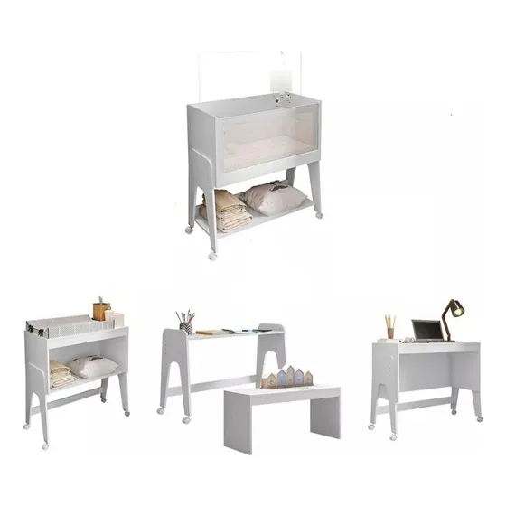 Cuna 4 En 1 -cambiador Colecho Escritorio- Multiuso Bedside