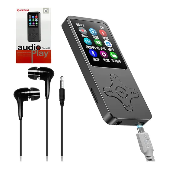 Leitor De Mp3 E Mp4 Playr Com Tela De 1,77'' Bluetooth