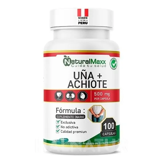 Uña De Gato + Achiote 100 Capsulas Naturalmaxx
