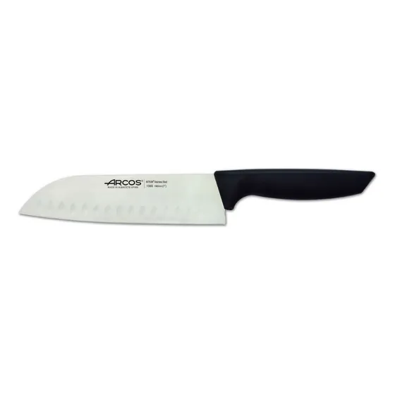 Cuchillo De Cocina Santoku Niza Arcos Ar135500 Color Negro