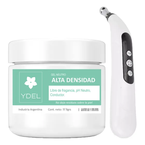 Acupuntador Masajeador Laser Electroestimulador + Gel Base