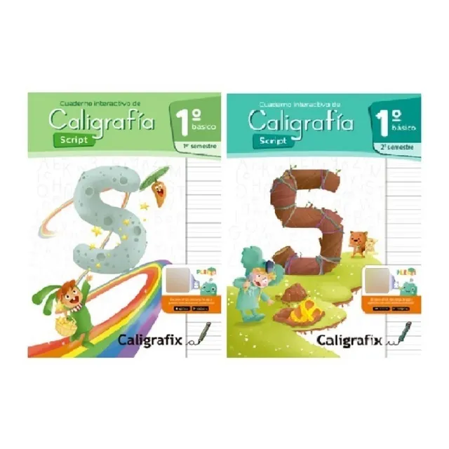 Pack Caligrafix Caligrafia Script 1° Básico 1 Y 2 Semestre