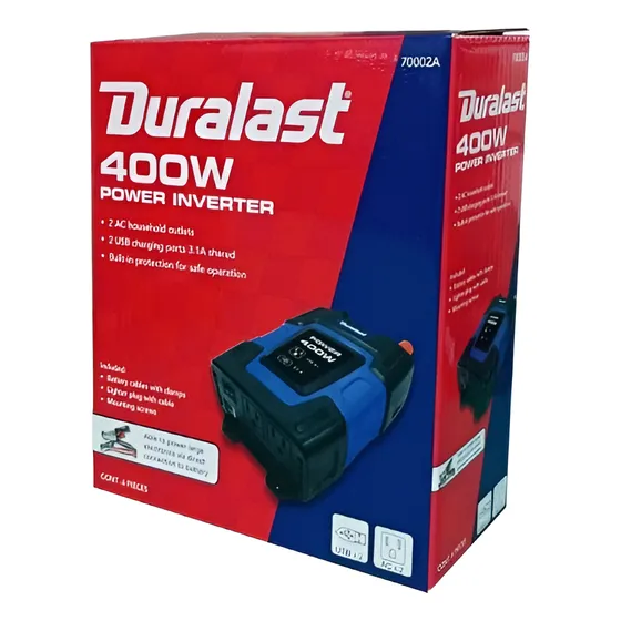 Inversor De Corriente 400 W Duralast 12v A 110v