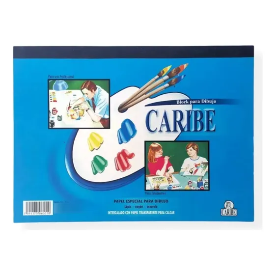 Block De Dibujo Caribe 32.5 X 24 Cm 18h 135g/m2 X2