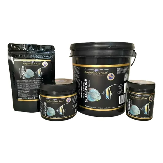 Coral & Fish Blackworm Flakes 45g Australian Reef