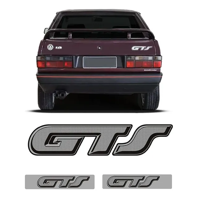 Kit Gol Quadrado Gts 1991/1994 Emblemas Traseiro E Colunas