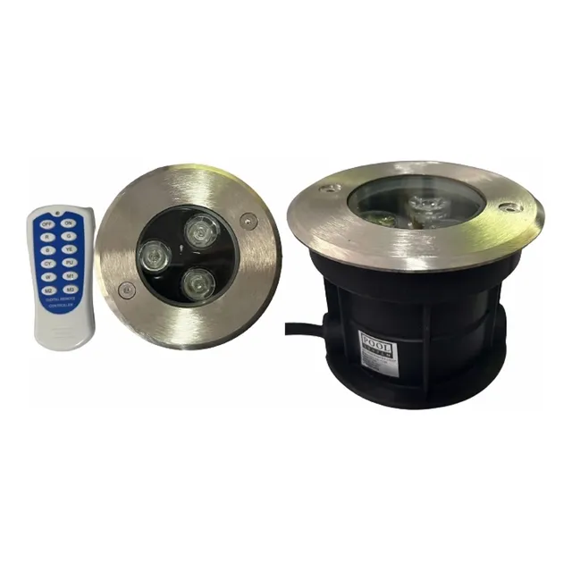 Reflector Empotrable Para Pileta De 9w 12v Colores Rgb