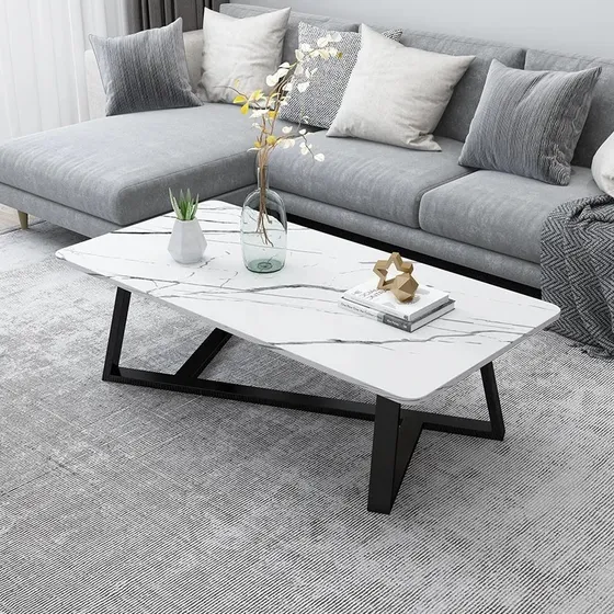 Mesa Ratona Elegante Imitación Mármol - Carolinas Store.