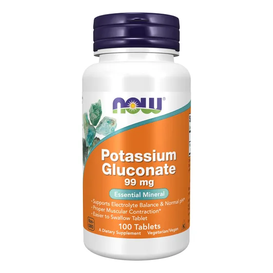 Supplement Now Foods Gluconato De Potasio 99 Mg 100 Comprimi