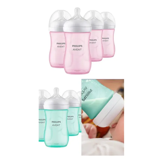 Mamadera Avent Linea Natural 260 Ml - Color. Tetina Nº3