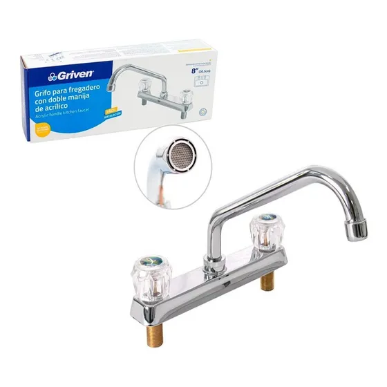 Llave Fregadero Lavaplatos Doble Manilla 