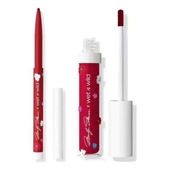 Labial Liquido Y Delineador De Labios Rojo Wet N Wild