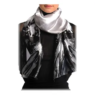 Bufanda Lisskiss Grande Flores Peonía Gris - Moda Elegante Bufanda Lisskiss Grande Flores Peonía Gris - Moda Elegante