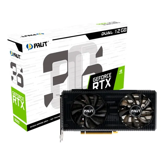 Tarjeta gráfica Palit Geforce Rtx 3060 Dual, 12 GB Gddr6, 192