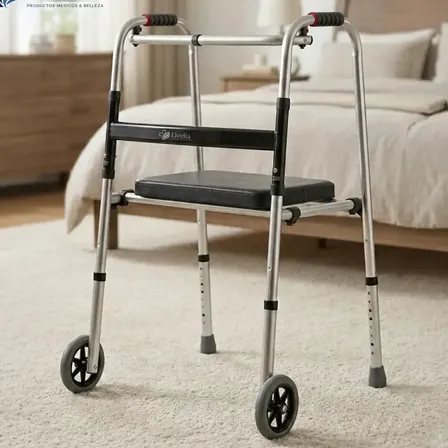 Burrito Ortopédico Livelia Plegable Con Asiento Y Altura Ajustable 2 Ruedas
