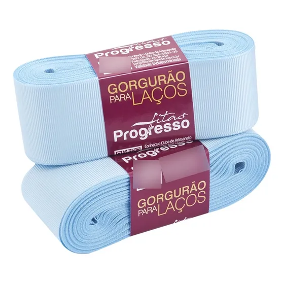 Fita De Gorgurão Número 9 Gp009 38mm 10mts Fitas Progresso Cor Azul Bebê Cor 212