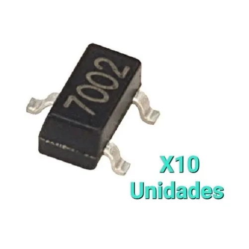 2n7002 Smd Smt Mosfet Transistor Sot-23 Superficie (10 Unid)