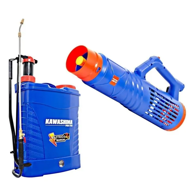 Kit Pulverizador Costal 2em1 20litros + Turbo Nebulizador