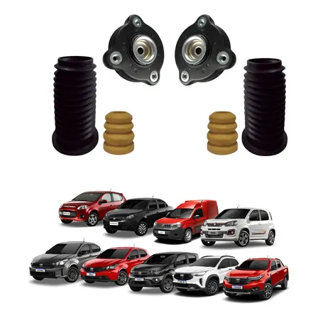 Kit Coxim Amortecedor Dianteiro Uno Gran Siena Palio Mobi