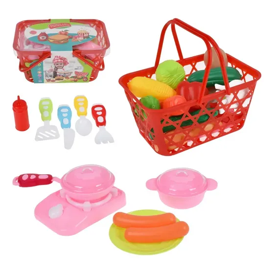 Canasto Picnic Con Accesorios Multicolor
