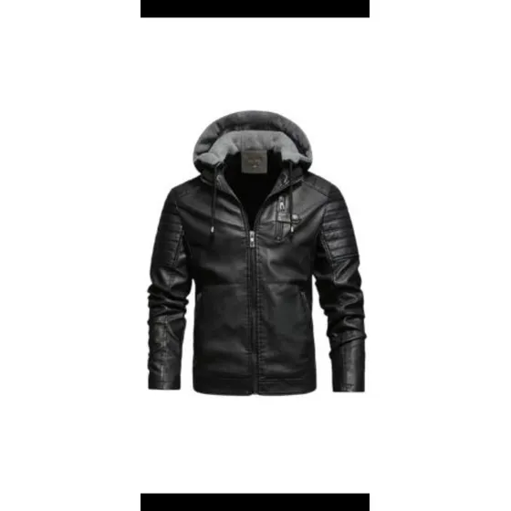 Chompa Motociclista En Cuerina Talla S