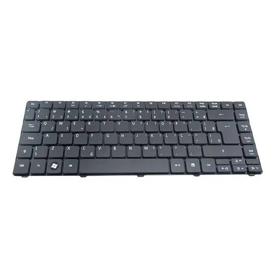 Teclado Para Notebook Acer Aspire 4733z 4349-2839 Ç Wi-fi Cor Preto Idioma Português Brasil