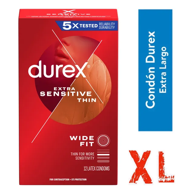 Durex X L Ultra Finos Extra Sensibles Ajuste Ancho (60 Mm)