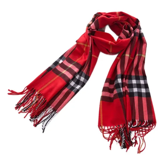 Bufanda Chalina Season Rojo: Estampado A Rayas
