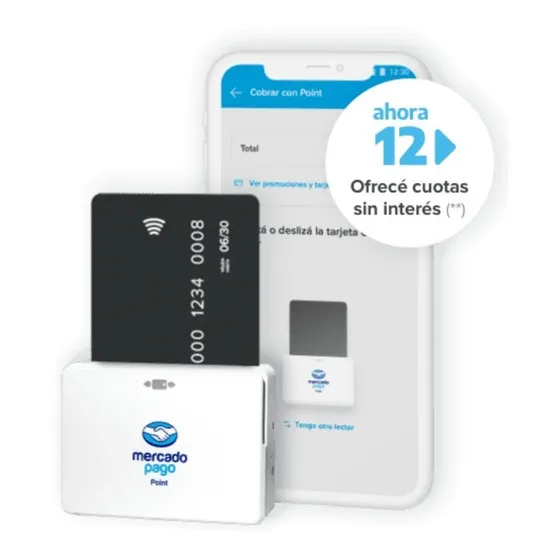 Mercado Pago Point Bluetooth - Lector De Tarjetas Postnet Qr