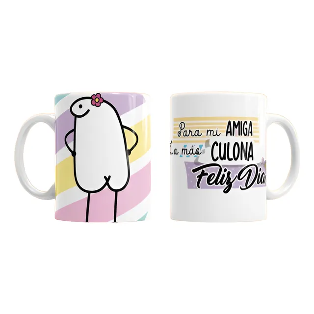 Taza Personalizable De Flork Para Amiga Culona