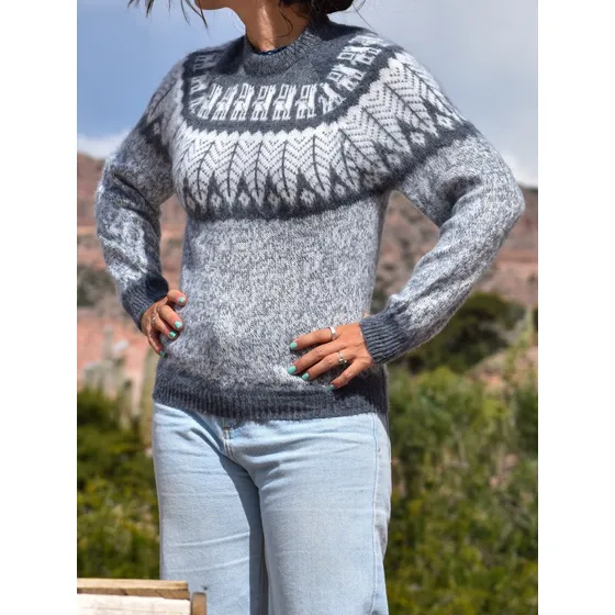 Sweater O Buzo De Lana De Alpaca Norteño Unisex
