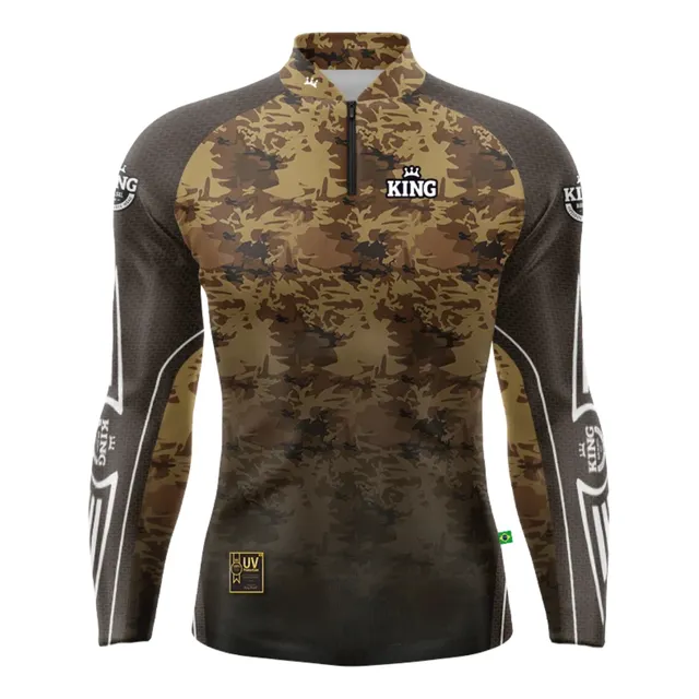Remera Camuflada + Bolsa Multiuso Proteccion Uv Pesca Playa