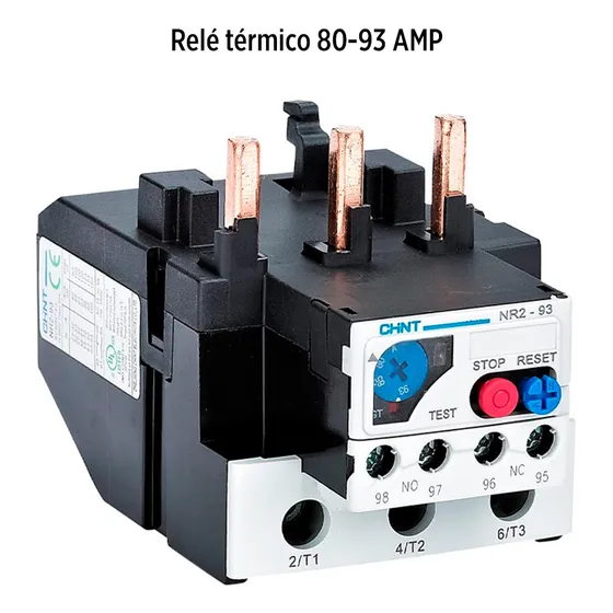Rele Termico 80-93 Amp Para Contactor Nc1-95 Marca Chint