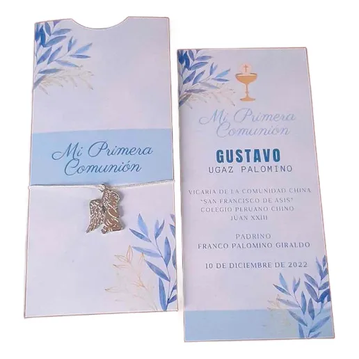 Estampa, Capillo, Invitación Primera Comunión