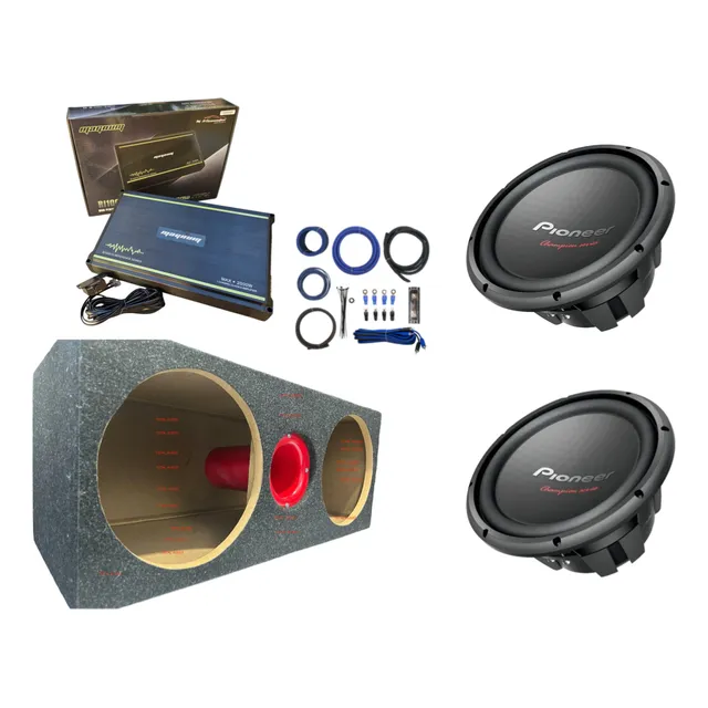 Subwoofer Pioneer Doblescorpion 12 3200w + Ampli Clase D+kit