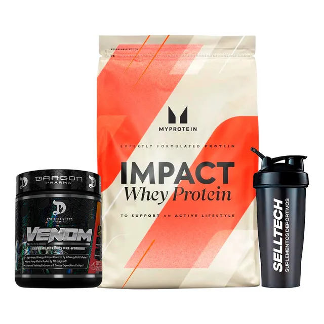 Impact Whey Protein 1kg Chocolate+venom 40 Sv - Fruit Punch