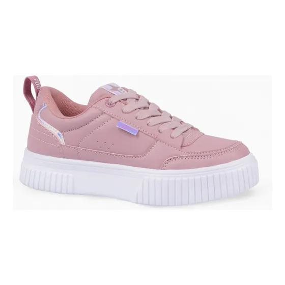 Zapatillas Para Niñas Ajuste De Cordones Rosa Basic De Footy