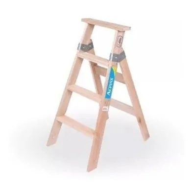 Escalera Familiar Madera 4 Escalones - Ynter Industrial
