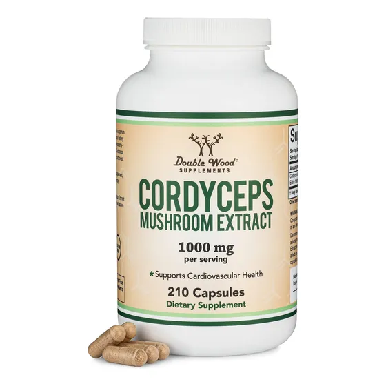 Cordyceps Mushroom Double Wood 1000mg 210 Cap Rinde 105 Dias