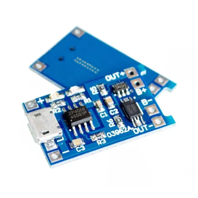 Cargador Bateria Litio Tp4056 Microusb Con Proteccion Nubbeo