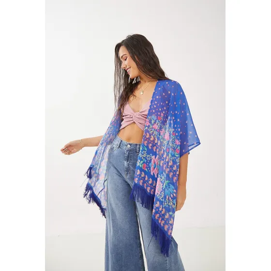 Kimono De Gasa Sublimada Rimmel