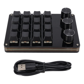 Teclado Programable, 16 Teclas Y 3 Botones, Macro Hot, Perso Teclado Programable, 16 Teclas Y 3 Botones, Macro Hot, Perso
